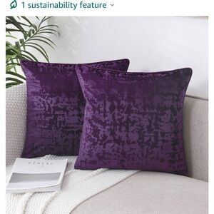 Purple pillow covers